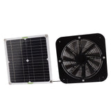 13.5 Inch Solar Powered Fan 100W Round Effective Cooling Solar Panel Fan Kit For Greenhouse Chicken Coop Dog Kennel In Australia - Darrahopens