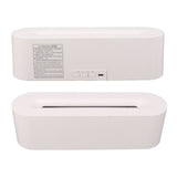 Flame Diffusers 7 Colors USB Portable Practical Simple Operation Fire Air Humidifier for Room Bedroom Office White