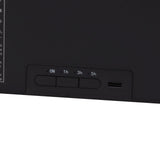 Flame Diffusers 7 Colors USB Portable Practical Simple Operation Fire Air Humidifier for Room Bedroom Office Black