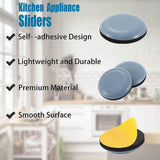 12 Pcs Round 20mm Appliance Slider Adhesive PTFE Self Stick Slider for Countertop Small Kitchen Appliances
