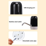 Household Small Electric Water Bottle Dispenser Mute Automatic Electric Drinking Water Bottle Pump with Dual Pump