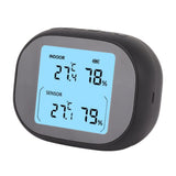 Wireless Indoor Outdoor Thermometer Black Temperature Humidity Monitor Daily High and Low Large Display Room Thermometer
