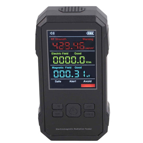 Radiation Detector Black Digital EMF Meter LED Display Handheld RF Electric Field Magnetic Field Level Alert Geiger Counter In Australia - Darrahopens