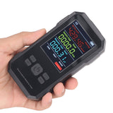 Radiation Detector Black Digital EMF Meter LED Display Handheld RF Electric Field Magnetic Field Level Alert Geiger Counter