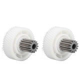2 PCS Meat Grinder Gear Plastic and Stainless Steel Accuracy Control Sausage Machine Gear for Food Making