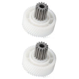 2 PCS Meat Grinder Gear Plastic and Stainless Steel Accuracy Control Sausage Machine Gear for Food Making