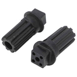 2 PCS Meat Grinder Screw Coupling Black Plastic Quick Installation Meat Grinder Screw Coupling Sleeve for Kenwood