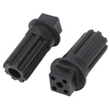 2 PCS Meat Grinder Screw Coupling Black Plastic Quick Installation Meat Grinder Screw Coupling Sleeve for Kenwood