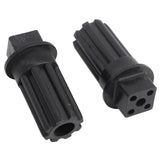 2 PCS Meat Grinder Screw Coupling Black Plastic Quick Installation Meat Grinder Screw Coupling Sleeve for Kenwood
