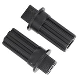 2 PCS Meat Grinder Screw Coupling Black Plastic Quick Installation Meat Grinder Screw Coupling Sleeve for Kenwood