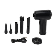 Air Duster With LED Light Cordless 68W High Power Simple Operation 3 Gears Dust Blower for Computer Keyboard Car Electric Devices