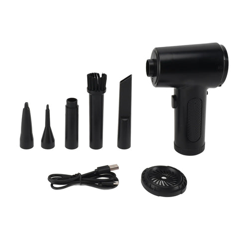 Air Duster With LED Light Cordless 68W High Power Simple Operation 3 Gears Dust Blower for Computer Keyboard Car Electric Devices