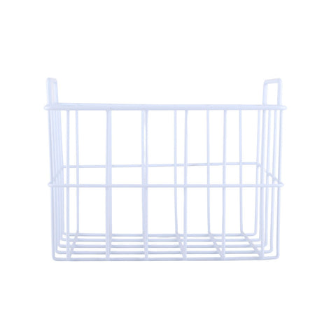 Fridge Freezer Basket Multipurpose Large Capacity Metal Wire Storage Basket for Refrigerator Bathroom Kitchen 200mm/7.87in