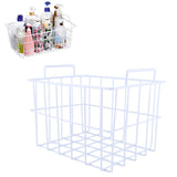 Fridge Freezer Basket Multipurpose Large Capacity Metal Wire Storage Basket for Refrigerator Bathroom Kitchen 200mm/7.87in