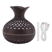 2.5W Scent Diffuser 300ml USB Powered Silent Operation Flower Vase Shape Aroma Humidifier for Offices Bedrooms Dark Brown In Australia - Darrahopens