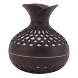 2.5W Scent Diffuser 300ml USB Powered Silent Operation Flower Vase Shape Aroma Humidifier for Offices Bedrooms Dark Brown In Australia - Darrahopens