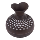 2.5W Scent Diffuser 300ml USB Powered Silent Operation Flower Vase Shape Aroma Humidifier for Offices Bedrooms Dark Brown In Australia - Darrahopens