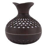 2.5W Scent Diffuser 300ml USB Powered Silent Operation Flower Vase Shape Aroma Humidifier for Offices Bedrooms Dark Brown