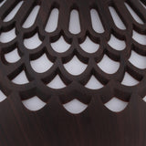 2.5W Scent Diffuser 300ml USB Powered Silent Operation Flower Vase Shape Aroma Humidifier for Offices Bedrooms Dark Brown