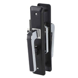 Privacy Bathroom Lever Lock Set Low Noise Door Lever Lockset Bedroom Door Handle Security Door Lever with Lock Black In Australia - Darrahopens