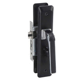 Privacy Bathroom Lever Lock Set Low Noise Door Lever Lockset Bedroom Door Handle Security Door Lever with Lock Black In Australia - Darrahopens