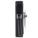 Privacy Bathroom Lever Lock Set Low Noise Door Lever Lockset Bedroom Door Handle Security Door Lever with Lock Black