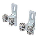 2PCS 4 Wheel Trolley Assemlly T Type Alloy Steel Bearing Trolley Assembly for 1‑5/8in Taller Strut Channel