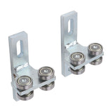 2PCS 4 Wheel Trolley Assemlly T Type Alloy Steel Bearing Trolley Assembly for 1‑5/8in Taller Strut Channel