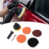 Car Polishing Pad Kit Frosted Paper Electric Drill Polish Head for Car Waxing Sealing Enamel