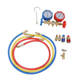 Air Conditioning Pressure Gauge R410 22 134A 3 Way AC Diagnostic Manifold Gauge Tube Set for Freon Charging