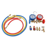 Air Conditioning Pressure Gauge R410 22 134A 3 Way AC Diagnostic Manifold Gauge Tube Set for Freon Charging