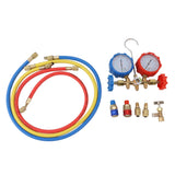 Air Conditioning Pressure Gauge R410 22 134A 3 Way AC Diagnostic Manifold Gauge Tube Set for Freon Charging