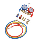 Air Conditioning Pressure Gauge R410 22 134A 3 Way AC Diagnostic Manifold Gauge Tube Set for Freon Charging