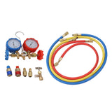 Air Conditioning Pressure Gauge R410 22 134A 3 Way AC Diagnostic Manifold Gauge Tube Set for Freon Charging