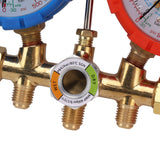 Air Conditioning Pressure Gauge R410 22 134A 3 Way AC Diagnostic Manifold Gauge Tube Set for Freon Charging