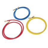 3pcs 90cm Refrigerant Charging Hose Air Conditioner Charging Hose 1/4in Fits for R12 R22 R502 Refrigerants Blue Red Yellow