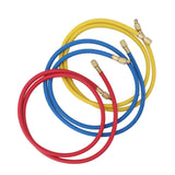 3pcs 90cm Refrigerant Charging Hose Air Conditioner Charging Hose 1/4in Fits for R12 R22 R502 Refrigerants Blue Red Yellow