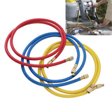 3pcs 90cm Refrigerant Charging Hose Air Conditioner Charging Hose 1/4in Fits for R12 R22 R502 Refrigerants Blue Red Yellow