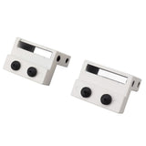 Barn Door Stopper White Sliding Barn Door Hardware Accessories with Hex Wrench for Bedroom Kitchen Living Room