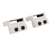 Barn Door Stopper White Sliding Barn Door Hardware Accessories with Hex Wrench for Bedroom Kitchen Living Room