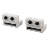 Barn Door Stopper White Sliding Barn Door Hardware Accessories with Hex Wrench for Bedroom Kitchen Living Room