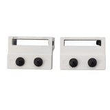 Barn Door Stopper White Sliding Barn Door Hardware Accessories with Hex Wrench for Bedroom Kitchen Living Room