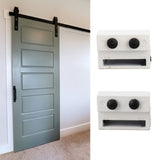 Barn Door Stopper White Sliding Barn Door Hardware Accessories with Hex Wrench for Bedroom Kitchen Living Room In Australia - Darrahopens