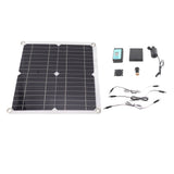 Solar Water Pump Kit 50W Solar Panel 22W Water Fountain Pump with Battery Box Timing Controller DC12V