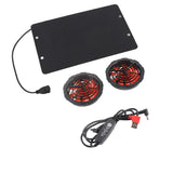 10W Solar Fan Outdoor Solar Powered Fan IPX7 Waterproof Shed Chicken Coop Greenhouse Import Export Exhaust Fan
