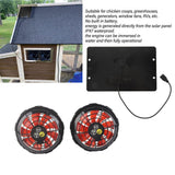 10W Solar Fan Outdoor Solar Powered Fan IPX7 Waterproof Shed Chicken Coop Greenhouse Import Export Exhaust Fan