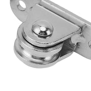 Small Pulley Block Stainless Steel Silent Pulley Roller Wall Mounted Fixed Pulley for DIY Equipment Wire Rope Rail Sliding Gate 4PCS