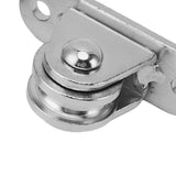 Small Pulley Block Stainless Steel Silent Pulley Roller Wall Mounted Fixed Pulley for DIY Equipment Wire Rope Rail Sliding Gate 4PCS
