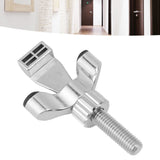 Stainless Steel Adjustable Portable Door Security Lock Travel Door Entry Safety Lock for Home Hotel Apartment College Dorm Silver