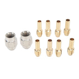 10PCS Drill Chuck Collet Set Brass Electric Drill Keyless Bit Collet Chuck Fast Change Adapter Tool for Replacement